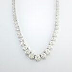 46.59CT DIA 18KW GRADUATED NECKLACE