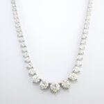 24.61CT DIA 18KW GRADUATED NECKLACE