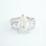 1.98CT PEAR-SHAPE DIA PLAT RING