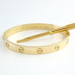 CARTIER LOVE 18KY BRACELET SIZE 16