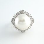 PEARL & DIA PLAT RING