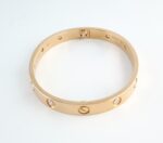 CARTIER LOVE 18KR 10DIA BRACELET SIZE 17 - Image 4