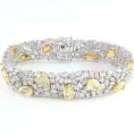 20.25CT YELLOW & WHITE DIA 18KW BRACELET