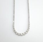 9.96CT DIA 18KW GRADUATED NECKLACE