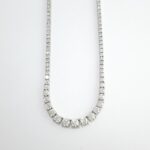 9.96CT DIA 18KW GRADUATED NECKLACE