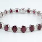 RUBY 18KW TENNIS BRACELET