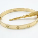 CARTIER LOVE 18KY BRACELET SIZE 18