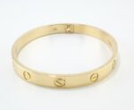 CARTIER LOVE 18KY BRACELET SIZE 18 - Image 5