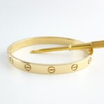 CARTIER LOVE 18KY BRACELET SIZE 17