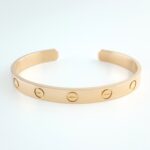 CARTIER LOVE 18KR CUFF BRACELET SIZE 16