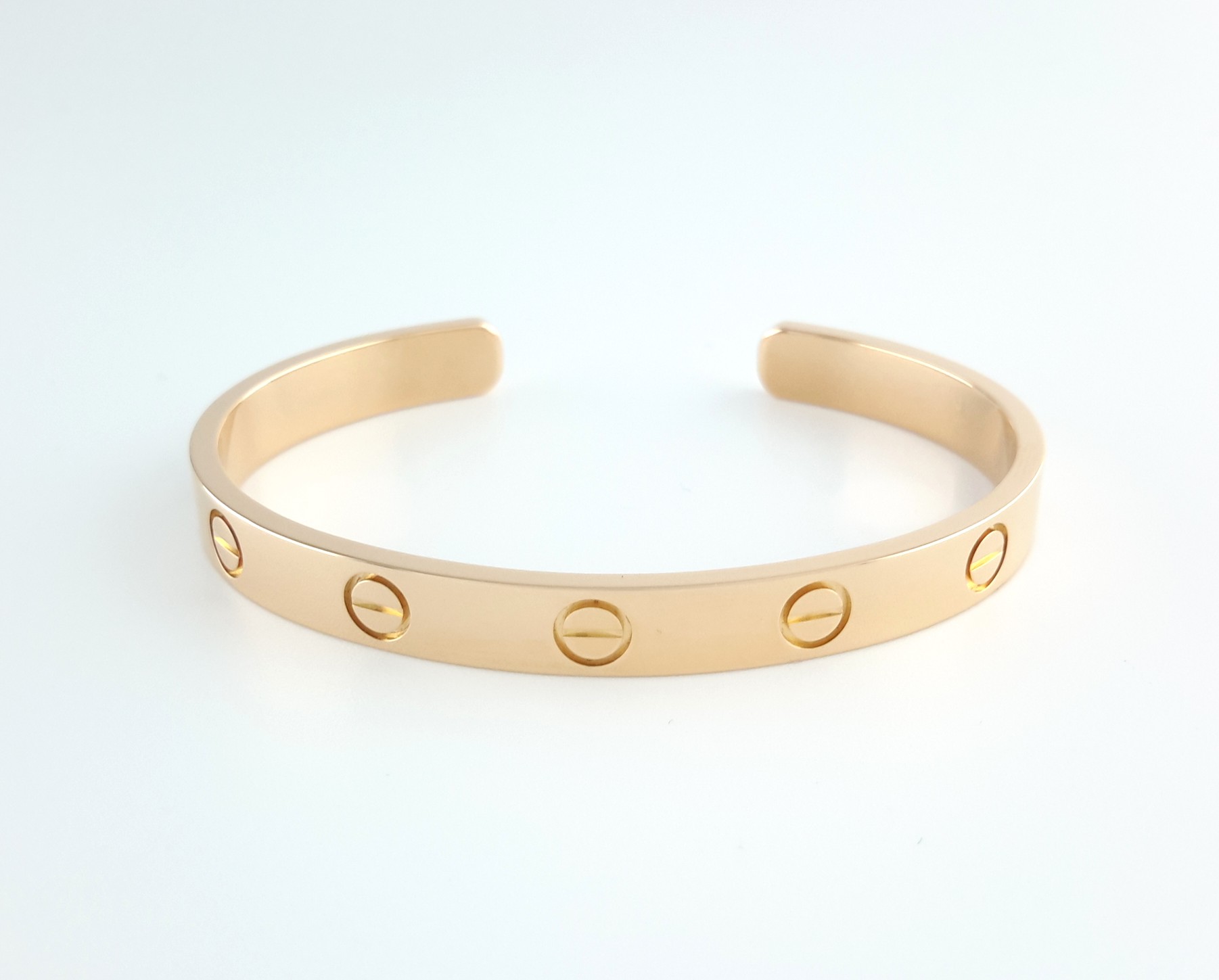 CARTIER LOVE 18KR CUFF BRACELET SIZE 16 CARTIER LOVE 18KR CUFF BRACELET SIZE 16 - Image 1