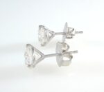 2.03CT DIA STUD EARRINGS - Image 4