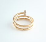 CARTIER JUSTE UN CLOU DIA 18KR RING 53 - Image 3
