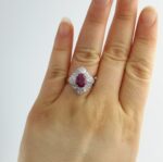 RUBY & DIA PLAT RING - Image 5