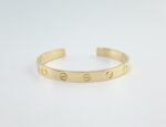 CARTIER LOVE CUFF 18KY BRACELET SIZE 16