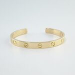CARTIER LOVE CUFF 18KY BRACELET SIZE 16