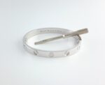 CARTIER LOVE 18KW 4DIA BRACELET SIZE 16