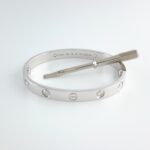 CARTIER LOVE 18KW 4DIA BRACELET SIZE 16