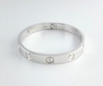 CARTIER LOVE 18KW 4DIA BRACELET SIZE 16 - Image 5