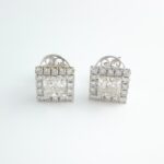 DIA 18KW EARRING STUD