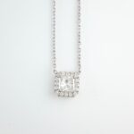 DIA PLAT/18KW CHAIN NECKLACE