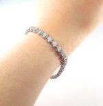 5.53CT DIA 14KW CROWN BRACELET - Image 4