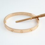 CARTIER LOVE 18KR BRACELET SIZE 16