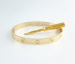 CARTIER LOVE 18KY BRACELET SIZE 17