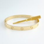 CARTIER LOVE 18KY BRACELET SIZE 17
