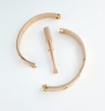 CARTIER LOVE 18KR 10DIA BRACELET SIZE 18 - Image 2