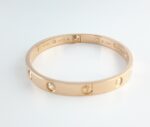 CARTIER LOVE 18KR 10DIA BRACELET SIZE 18 - Image 4
