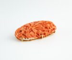 RED-ORANGE CORAL 18KY BROOCH/PENDANT - Image 2