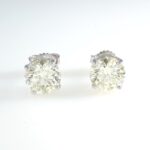 4.41CT DIA 18KW STUD EARRINGS