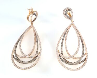 3.63CT DIA 18KR EARRINGS