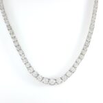 22CT DIA PLAT GRADUATED TENNIS NECKLACE