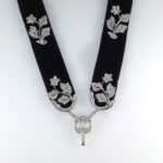 DIA 18KW VELVET CHOKER NECKLACE