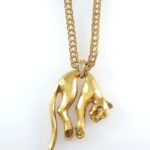 DIA 18KY LEOPARD CHAIN NECKLACE