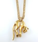 DIA 18KY LEOPARD CHAIN NECKLACE