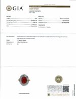 BURMA NO-HEAT RUBY & DIA 18KY RING - Image 3