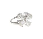 DIA FLOWER PLAT RING - Image 2