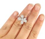 DIA FLOWER PLAT RING - Image 5