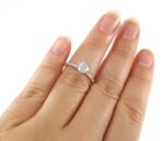 DIA 14KR SOLITAIRE RING - Image 6