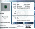 EMERALD & DIA 18KW HALO RING - Image 2