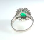 EMERALD & DIA PLAT RING - Image 3