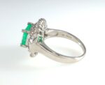 EMERALD & DIA PLAT RING - Image 4
