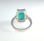 EMERALD & DIA 14KW RING - Image 3