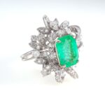 EMERALD & DIA RING - Image 2