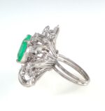 EMERALD & DIA RING - Image 4