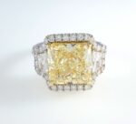 FACNY YELLOW DIA 18KW RING