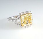 FACNY YELLOW DIA 18KW RING - Image 3